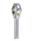 5/16 Inch Male Rod End Bearing Set With Jam Nut 2 Pack Left And Right Hand Thread 5/16-24 For Smooth Motion In Mechanical Linkages And Steering Arms Constructed From 45 Steel For Rugged Durable Performance, threaded rod end close-up