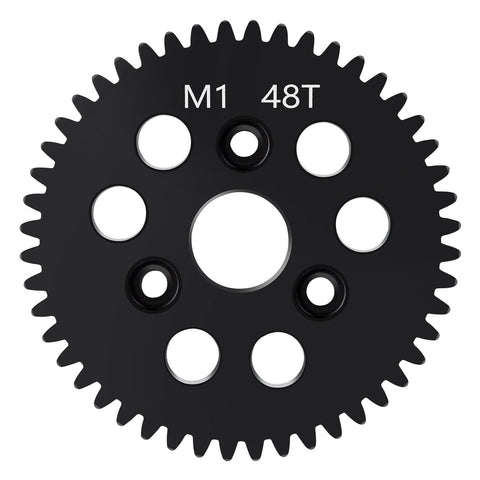 Sturdy Steel 48T M1 Spur Gear Set For One Tenth Scale RC Cars Upgrade Fits Traxxas Arrma Losi HPI Savage Hobao Revo Two Point Zero