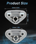 Sun Visor Mount Clip For Subaru Forester Impreza Crosstrek, Gray Driver Side Visor Clip Repair Bracket, shown with dimensions