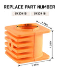 Upper Steering Bushing For 2000 2001 Sportsman 500 ATV Replacement Parts 5433415 5433416 Durable Elastomer Rubber, size labeled