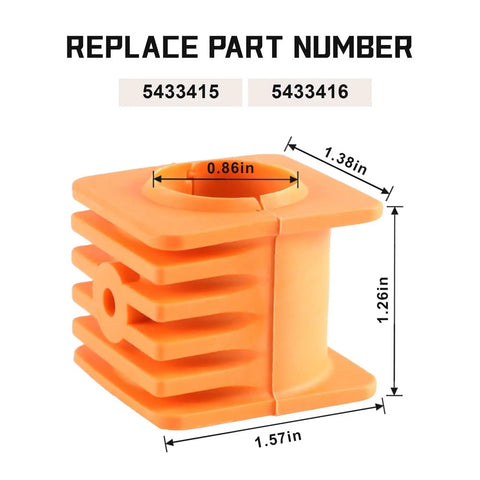Upper Steering Bushing For 2000 2001 Sportsman 500 ATV Replacement Parts 5433415 5433416 Durable Elastomer Rubber, size labeled
