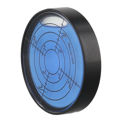 50x10mm High Precision Bubble Level Horizontal Measuring Tool with blue liquid and etched measurements for accurate leveling.
