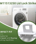 Direct Fit Lid Strike Replacement For Whirlpool And Maytag Washers W11513250 W11391550 OEM Parts AP7002929 PS16543459 EAP16543459 White 1 Pc Easy Install Durable Lock Hassle Free Repair on washer