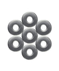 Front view: Favordrory M8 flat washers, 304 stainless steel, 2.0 mm thick, 24 mm outer diameter, 9 pcs