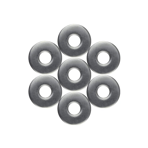 Front view: Favordrory M8 flat washers, 304 stainless steel, 2.0 mm thick, 24 mm outer diameter, 9 pcs