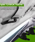 Two Pack Wiper Washer Check Valve Kit For Windshield Spray System Car Wiper Jet Kit Compatible With Toyota Scion Lexus, black plastic installation view