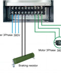 Go Full Throttle With This Industrial Strength Heavy Duty 45KW 37KW 55KW VFD Inverter Drive Featuring Vector Control For 380V 3 Phase Input And Output Spindle Motors And CNC Machines At 90 Amps Output 0 To 650 Hertz, wiring diagram