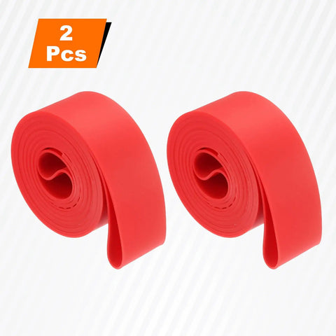 Two red rolls of Puncture Proof TPU Rim Strip For 20 Inch Bicycle Tires Red Tire Liner And Inner Tube Protector