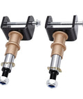 Golf Cart Front End Kings Pin Repair Kit Replacement for Club Car Precedent 2003.5 Up Gas and Electric Models with OEM 102287201 103638601 103638801 Direct Fit, two metal pin assemblies displayed