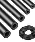 Long 6.6 Ft Silicone Vacuum Hose Kit With 1/8, 5/32, 1/4, 5/16 And 3/8 Inch IDs For High Temp 130 PSI Automotive Vacuum Tubing Flexible Heavy Duty Kink Resistant 5 Piece Set
