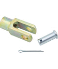 Bolt On Master Cylinder Clevis And Pushrod Kit Three Eighths Inch Fine Thread Clevis With Four Point Seven Five Inches Pushrod Length And Two Inches Clevis Includes Pin And Cotter Key For Brake Pedal Connection
