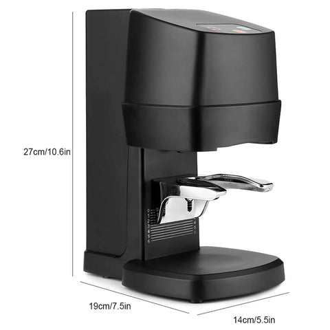 Top Shelf Electric Coffee Powder Tamper 58mm Portafilter Automatic Espresso Press heavy duty compact design with dimensions