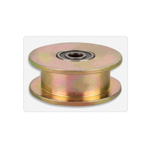 H-Groove Track Wheel Set For Sliding Doors And Industrial Carts, Heavy Duty Rigid Caster With Bracket, 45 Steel, 60mm Diameter