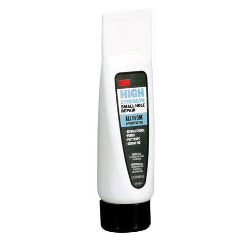 All In One Wall Repair Kit With Putty Knife Spackle And Sanding Pad For Quick Fix Of Nail Holes And Small Dings Up To 3 Inches and Primer Enhanced Spackling bottle