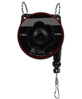Heavy Duty Spring Balancer For Tools, Retractable 2m Stand With Hook And Wire Rope, Adjustable Suspension Balancer Retractor, Black Tool Holding Equipment For Assembly Lines, Supports 0.5-1.2kg, front view