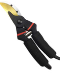 8 Inch Titanium Coated Bypass Pruning Shears For Heavy Duty Garden Pruning Premium SK5 Steel Blade Rust Resistant And Ultra Sharp Ergonomic Non Slip Aluminum Handles For Smooth Cutting.