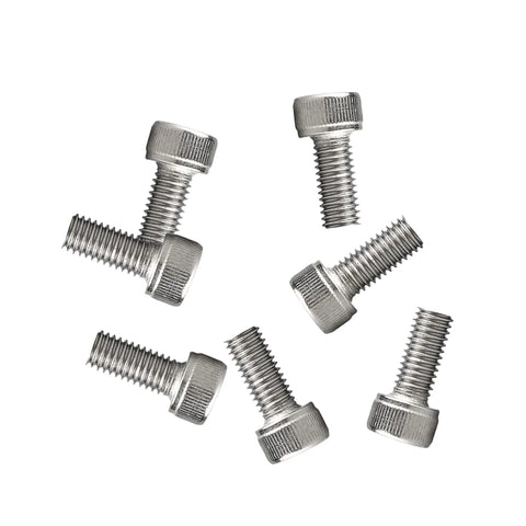 Top Shelf Twenty Count M6 1.0 X 20MM Socket Head Cap Screws Hex Allen Bolts 304 Stainless Steel Fasteners on white background.