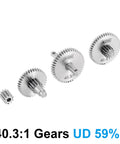 Stainless Steel Transmission Gear Set 40.3 To 1 Low Range For TRX4M 1 By 18 RC Crawler Upgrade CNC Machined Rust Resistant Includes 11 Tooth Pinion