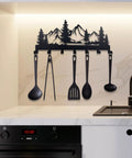 Slick Heavy Duty Metal Key Holder Wall Mounted With Seven Hooks Key Organizer Rack For Entryway Kitchen Hallway And Bedroom Decor Black