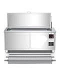 Heavy Duty Ultrasonic Parts Cleaner With Digital Timer For Automotive Injectors And Carburetors 3600 Watts Powerhouse 360 Liter Tank, stainless steel.
