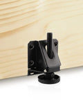 Four Pack Adjustable Furniture Leveling Feet Heavy Duty Support Up To 2000 Lb Capacity With 0 To 2.6 Inch Height Adjustment And Black Finish With Durable Zinc Plated Construction And Anti Slip Floor Protectors For Stable Level Surfaces, black furniture leveler under wood board