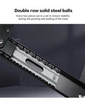 Built Tough Stainless Steel Door Hinges Featuring Dual Ball Bearings For Rock Solid Stability And Silky Smooth Closing detail showing double row solid steel balls.