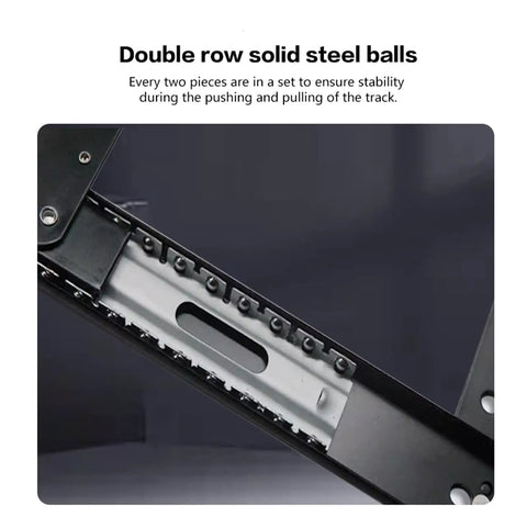 Built Tough Stainless Steel Door Hinges Featuring Dual Ball Bearings For Rock Solid Stability And Silky Smooth Closing detail showing double row solid steel balls.