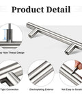 30 Pack 3-3/4 Inch Hole Center Cabinet Pulls Brushed Nickel Stainless Steel Kitchen Cabinet Handles detail image
