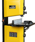 3 Amp 9 Inch Band Saw For Woodworking With 2500 FPM Blade Speed Benchtop Bandsaw featuring cast aluminum table and steel base