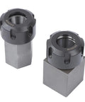ER-25 Hex and ER-25 Square Collet Block Chuck Holder for Quick CNC Setup, DIY Friendly Dual Tool Holding Block for Machining.