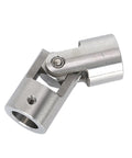 Premium Grade Rock Solid 304 Stainless Steel Universal Joint Coupler 6 To 22 Mm showing metal design and coupling mechanism.