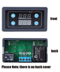 Plug And Play Delay Relay Module AC 85V-265V With LED Display Time Delay Switch 0-999S 0-999M 0-999H Digital Timer For Lights Water Pumps Engines Cycle Delay Relay Control, front and back view