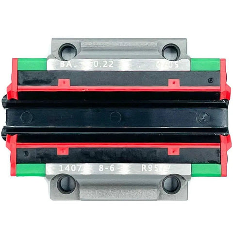 Top view of Heavy Duty Linear Guideway HGW15CC With Self Aligning Flange Block Top Or Bottom Mounting Light Preload Z0 Normal Precision C