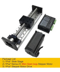 Beefed Up Pro Grade Double Linear Rail Stage with XY Z Axis Ball Screw SFU1204 and stepper motor components, 1000mm guide.