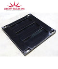 Plug And Play 4x5 Industrial Floor Scale With Bright Digital Indicator Heavy Duty 1000 Lb Pallet Scale black steel base with platform design.