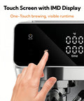 Kickstart Your Daily Grind With This Barista Quality Espresso Machine Featuring An Automatic Milk Frother And Rapid Heat Extraction Through Intuitive Touch Controls For Hella Smooth Lattes, touch screen with IMD display.