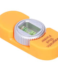 Vistreck Magnetic Stud Finder with Level Gauge for Easy Metal Detection, compact orange design with level bubble, portable tool.