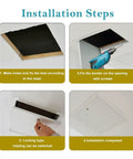 Installation steps for Dead Simple No Hassle Removable Air Grille Access Panel 30 By 34 Inch with smooth operation.