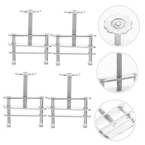 Ten Pack Water Stop Clip Tubing Clips With Flow Control And Swivel Screw Clamp Lab Gear Supplies For Precise Fluid Handling