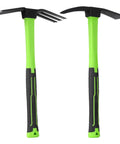 Two Piece Garden Hoe Set With Ergonomic Non Slip Handles Carbon Steel 2 In 1 Weeding Tool For Outdoor Garden Beds Comfortable Grip