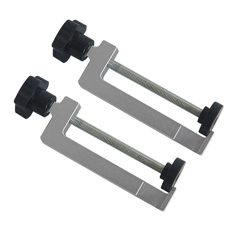 Pair of Adjustable Aluminum Clamp For Table Guide And Woodworking, Rock Solid Grip For Stable, Accurate Cuts, Versatile Clamp