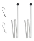 Family Beach Tent Replacement Poles Heavy Duty Aluminum Telescoping Poles For Awnings And Canopies featuring foam ball tips