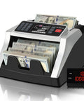 BM6520 Money Counter Machine With UV MG IR DD Counterfeit Detector And Batch Add, 1300 Bills Per Minute, 3.5 Inch Display