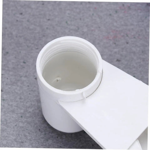 Five Piece Automatic Bird Water Dispenser Set With Dual Drinking Ports Hassle Free Install Drip Proof Auto Refill Cups For Parrots And Pigeons Super Convenient No Mess Design For Home Or Pet Shop Use Random Colors - close-up of one cup's opening.