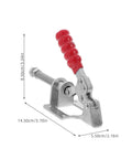 4 Pack Push Pull Toggle Clamps Rock Solid Heavy Duty Zinc Plated Steel Horizontal Workholding Fixtures Quick Release