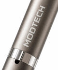 Close-up of Metal Research Pen V2 With Precision Dial For Real Lab Work, 60-Setting Adjustable Control, aluminum body, sleek silver finish.