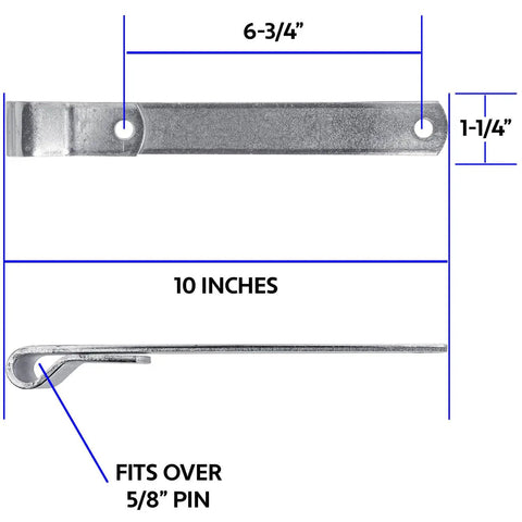 10 Inch Heavy Duty Strap Hinges Galvanized Steel Rust Resistant Fence Gate Hardware Built Different Tough As Nails Badass Corrosion Shield For Backyard Gates And Barn Doors Solid Two Pack