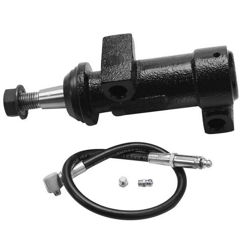 All In One 4x4 Front End Suspension Kit For Chevy GMC showing Pitman Arm with hydraulic hose and fittings