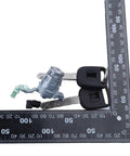 Durable Ignition Lock Cylinder For Honda Pilot EX L Sport 2004 2007 With Keys, Solid Brass Core, Beefy Alloy Shell next to ruler