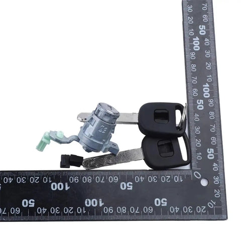 Durable Ignition Lock Cylinder For Honda Pilot EX L Sport 2004 2007 With Keys, Solid Brass Core, Beefy Alloy Shell next to ruler